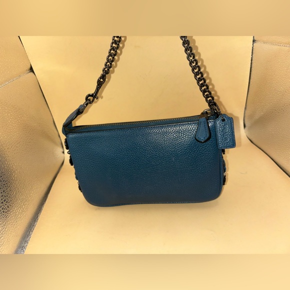 Coach 59381 Tea Rose Teal Nolita 19 Wristlet - Picture 6 of 16